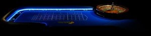 LED lit casino tables for hire