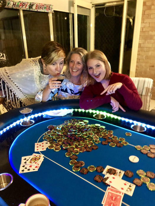 Poker Table Hire Brisbane & Gold Coast Party Hire w/ Dealer & Chips