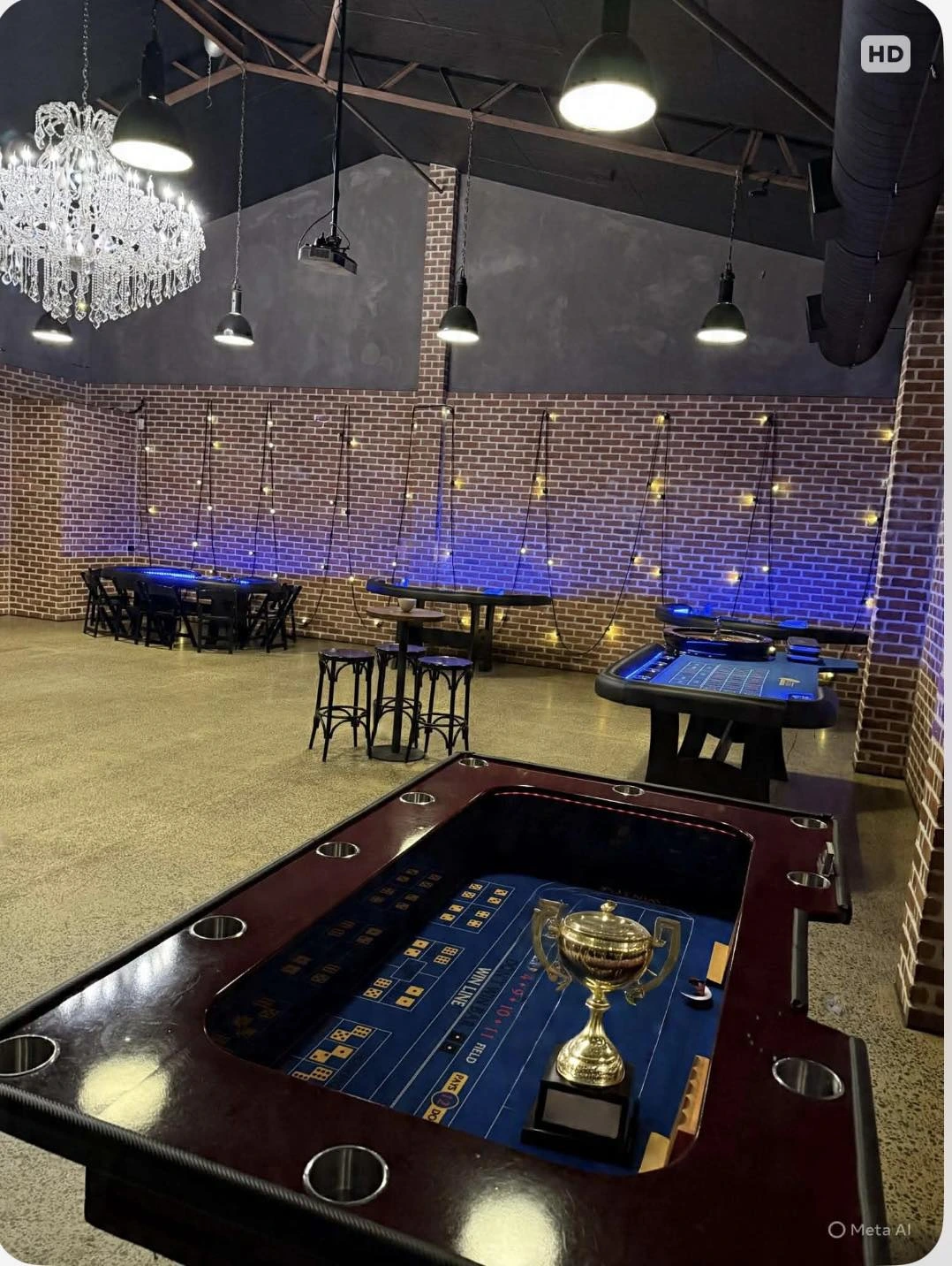 Repeat client casino party at Factory 51, Coorparoo, QLD